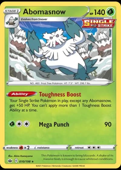 Abomasnow #10/198 — Chilling Reign