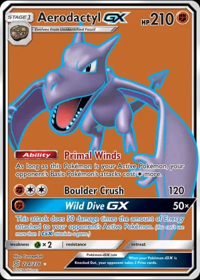 Aerodactyl GX #224/236 — Unified Minds
