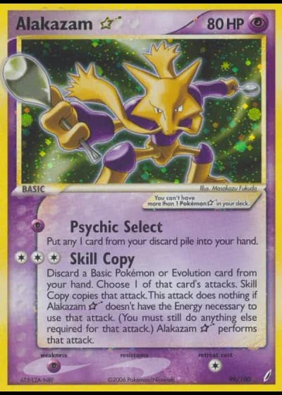 Alakazam Gold Star #99/100 — Crystal Guardians