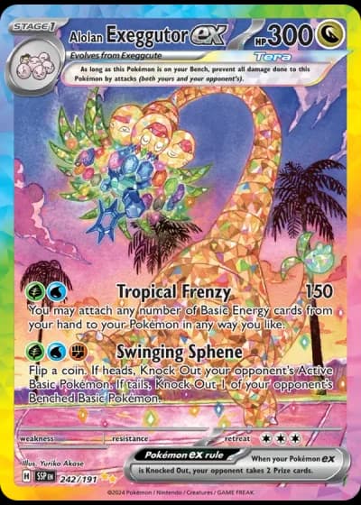 Alolan Exeggutor ex #242 — Surging Sparks
