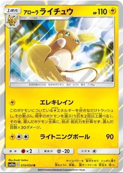 Alolan Raichu #10/54 — GG End
