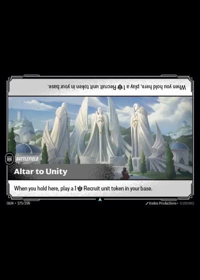 Altar to Unity #275/352 — Origins