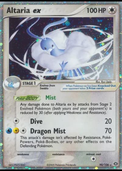 Altaria ex #90/106 — EX Smeraldo