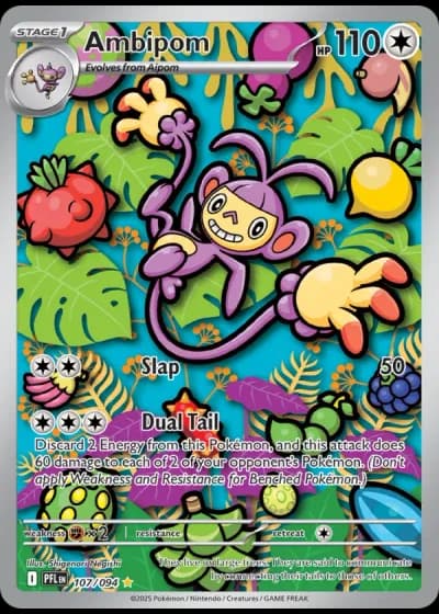 Ambipom #107/94 — Phantasmal Flames