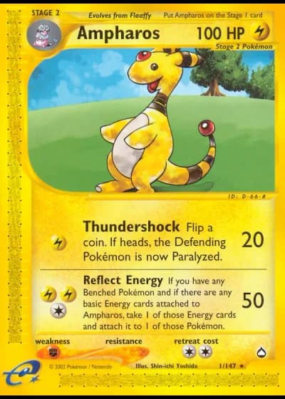 Ampharos #1/147 — Aquapolis