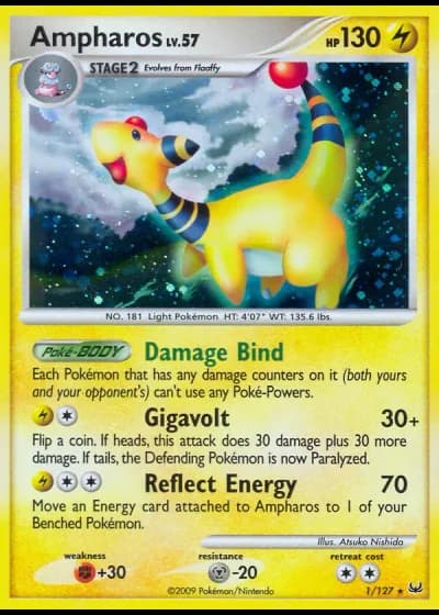 Ampharos #1/127 — Platinum