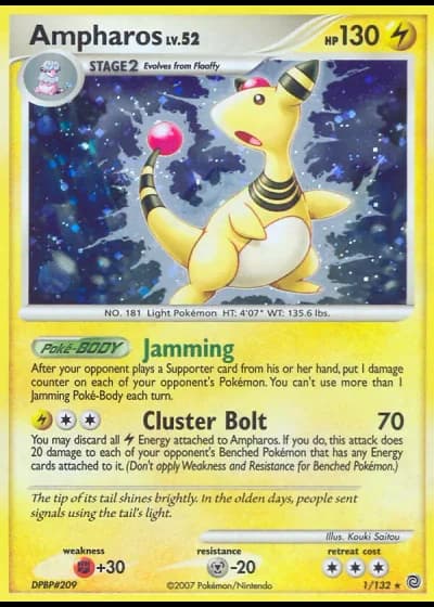 Ampharos #1/132 — Secret Wonders