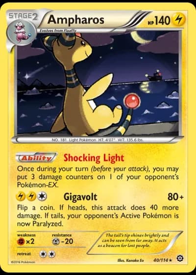 Ampharos #40/114 — Steam Siege