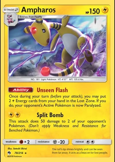 Ampharos #78/214 — Lost Thunder
