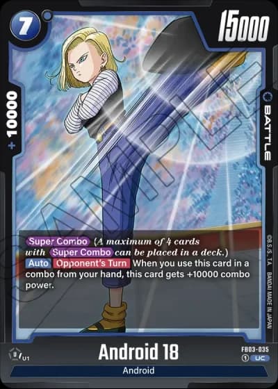 Android 18  FB03-035 — Raging Roar (FB03)