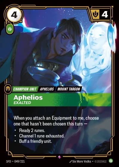 Aphelios, Exalted #049/303 — Spiritforged