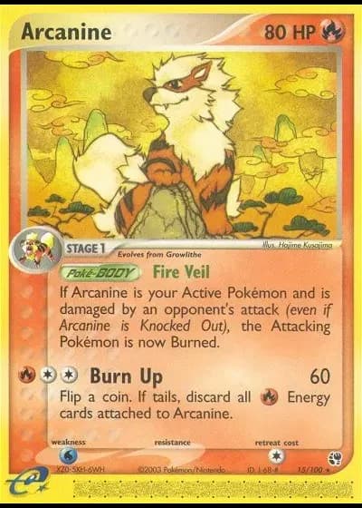 Arcanine #15/100 — Sandstorm