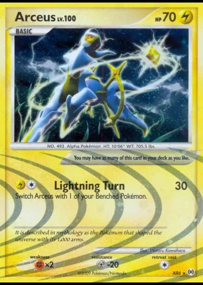 Arceus AR6/99 — Arceus