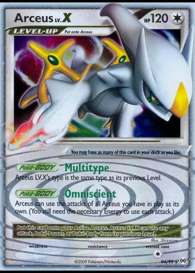 Arceus LV.X #94/99 — Arceus