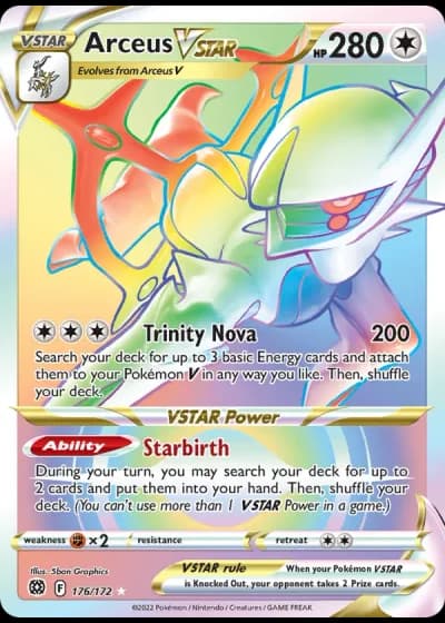 Arceus VSTAR #176/172 — Brilliant Stars