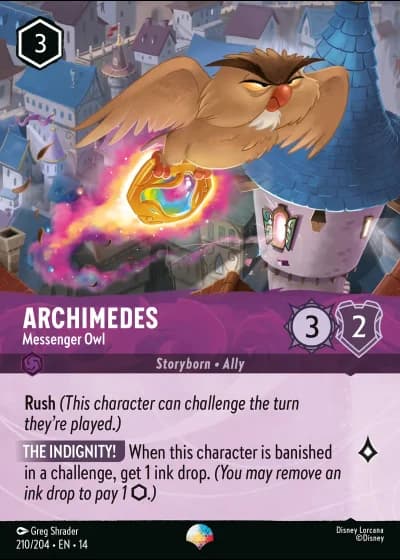 Archimedes - Messenger Owl #210/257 — Hyperia City