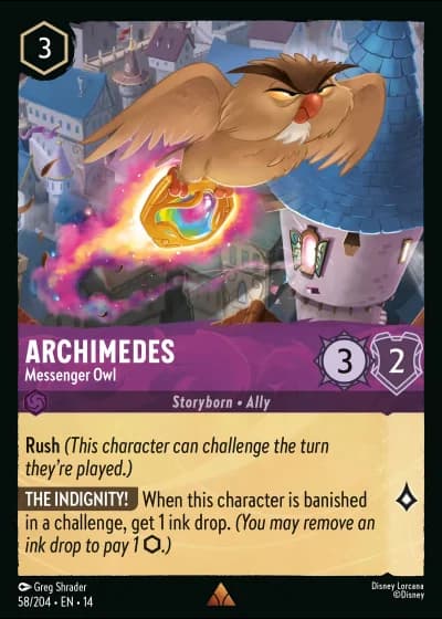Archimedes - Messenger Owl #58/257 — Hyperia City