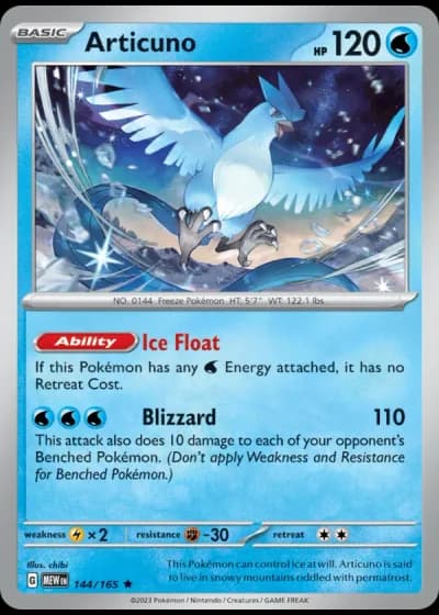 Articuno #144/165 — 151