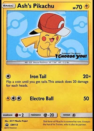 Ash's Pikachu SM113