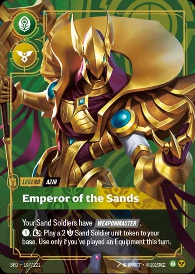 Azir, Emperor of the Sands #197/303 — Spiritforged