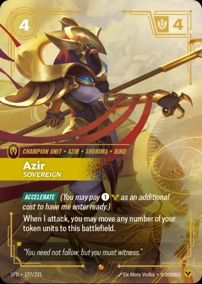 Azir, Sovereign #177/303 — Spiritforged