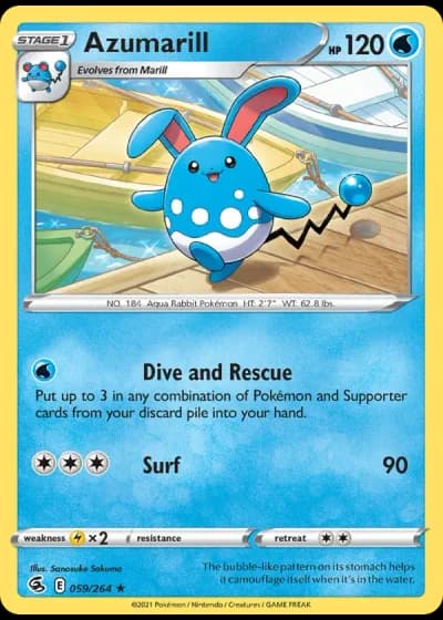 Azumarill #59/264 — Fusion Strike