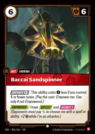 Baccai Sandspinner #001/248 — Vendetta