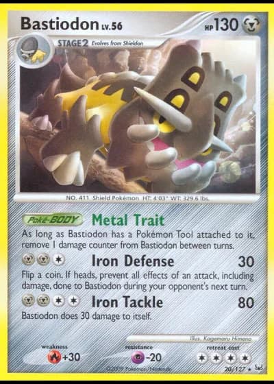 Bastiodon #20/127 — Platinum