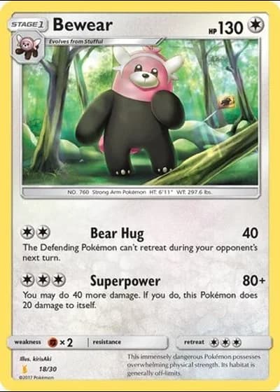 Bewear #18/30 — SM trainer Kit (Alolan Raichu)
