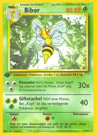 Bibor (1. Edition) #17/102 — Grundset (1. Edition)
