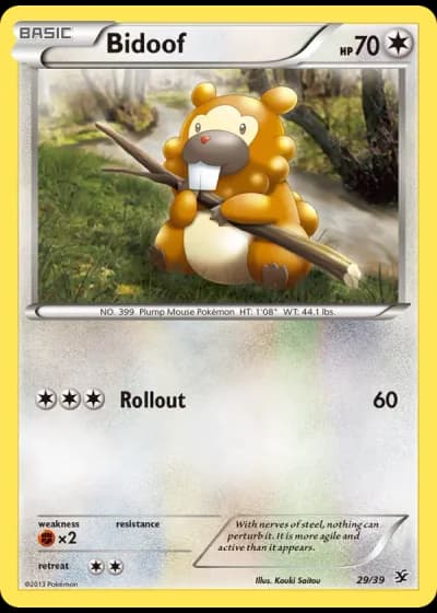 Bidoof #29/39 — Kalos Starter Set