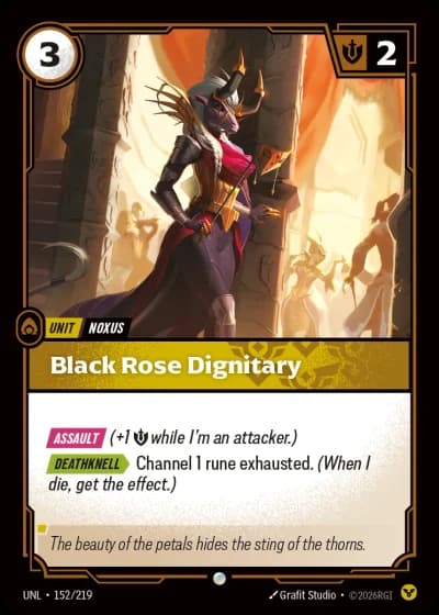 Black Rose Dignitary #152/308 — Unleashed