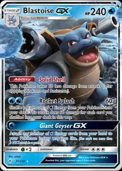 Blastoise GX #35/214 — Unbroken Bonds
