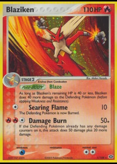 Blaziken #1/106 — Emerald