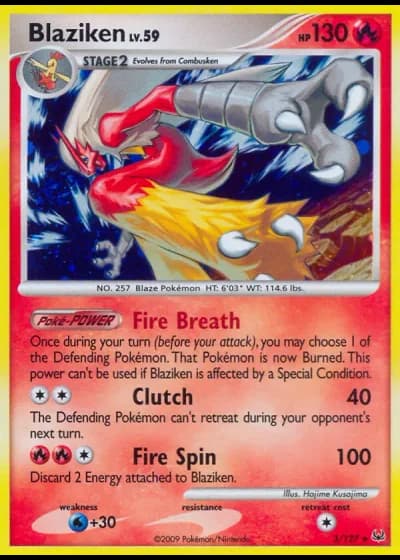 Blaziken #3/127 — Platinum