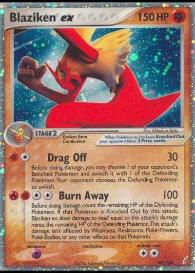 Blaziken ex #90/100 — Crystal Guardians