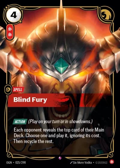 Blind Fury #025/352 — Origins