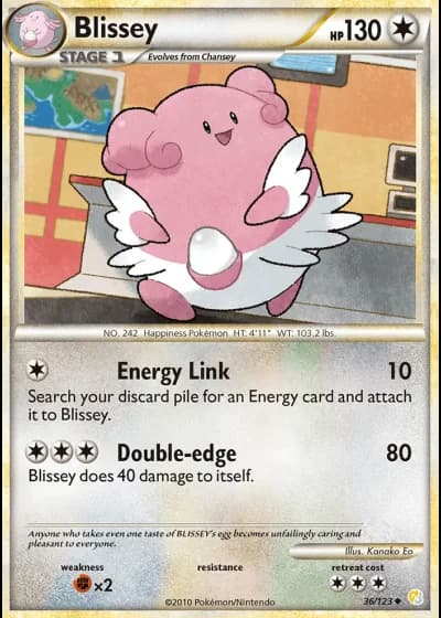 Blissey #36/123 — HeartGold SoulSilver