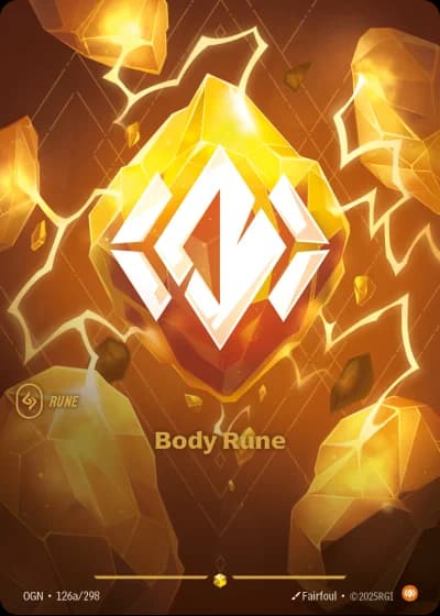 Body Rune #126a/352 — Origins