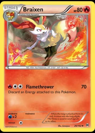 Braixen #26/162 — BREAKthrough