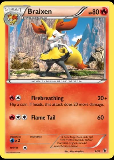 Braixen #9/39 — Kalos Starter Set