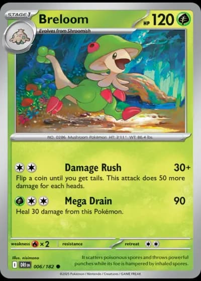 Breloom #006/182 — Destined Rivals