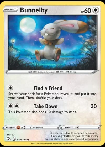 Bunnelby #214/264 — Fusion Strike