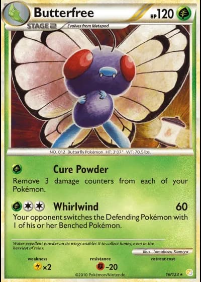 Butterfree #16/123 — HeartGold SoulSilver