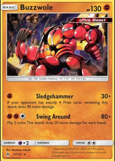 Buzzwole #77/131 — Forbidden Light