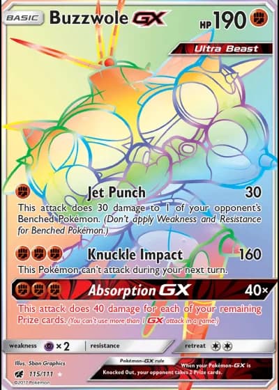 Buzzwole GX #115/111 — Crimson Invasion