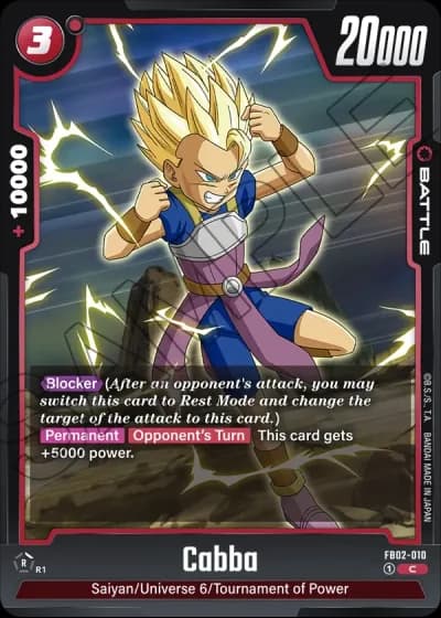 Cabba  FB02-010 — Blazing Aura (FB02)