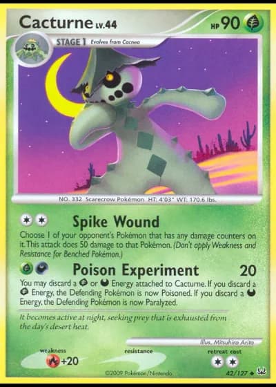 Cacturne #42/127 — Platinum