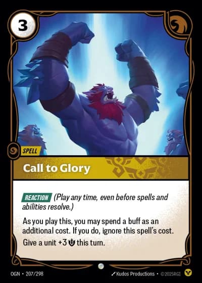 Call to Glory #207/352 — Origins
