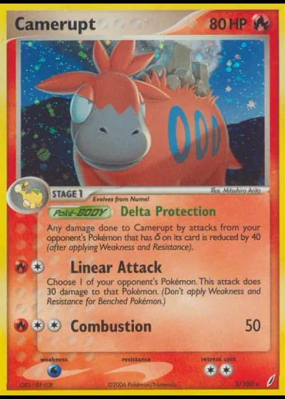 Camerupt #3/100 — EX Crystal Guardians